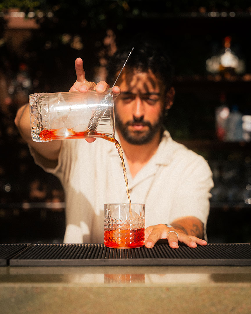 Cocktail Negroni Preparação